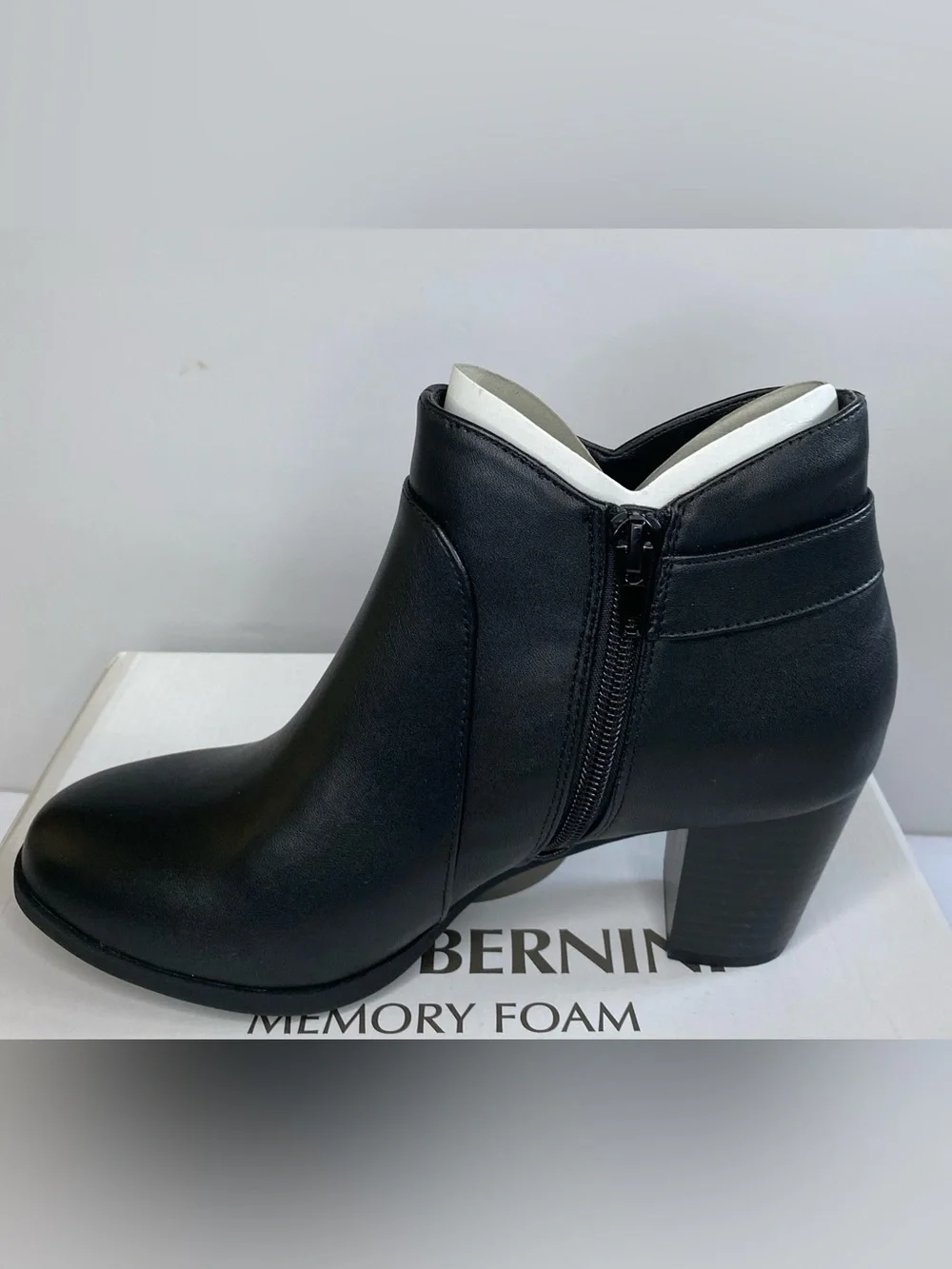 Giani Bernini Black Block Heel Ankle Bootie - NEW IN BOX